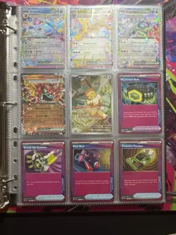 Pokemon PRISMATIC EVOLUTIONS 142 NM+ Card Binder Lot Collection Of Full Arts,Ex+ - Image 1