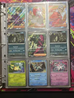 Pokemon PRISMATIC EVOLUTIONS 142 NM+ Card Binder Lot Collection Of Full Arts,Ex+ - Image 2