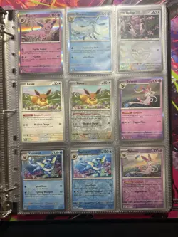 Pokemon PRISMATIC EVOLUTIONS 142 NM+ Card Binder Lot Collection Of Full Arts,Ex+ - Image 5