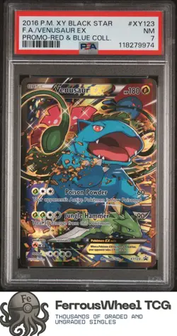 Fa/Venusaur Ex #XY123 - 2016 Pokemon Xy Black Star Promo - PSA 7 - Image 1
