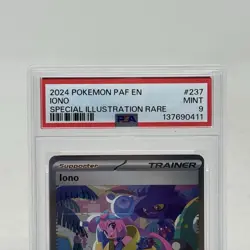 Iono 237/091 Pokemon TCG Paldean Fates PSA 9 Mint - Image 2