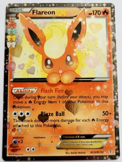 Flareon EX RC6/RC32 Holo Rare EX Generations Pokemon LP - Image 1
