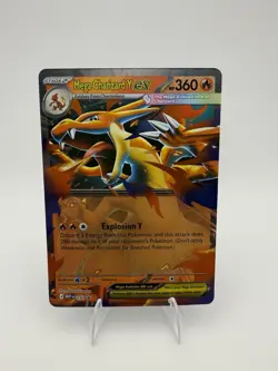 Pokemon TCG Mega Charizard Y ex 030 Mega Evolution Black Star Promo C - Image 1