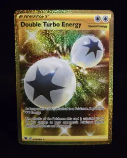 Pokemon TCG - DOUBLE TURBO ENERGY #216 - SECRET RARE - ASTRAL RADIANCE 2022 - LP - Image 1