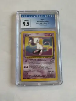 2000 Pokemon League Mew Black Star Promo #8 CGC Gem Mint 9.5 - Image 1