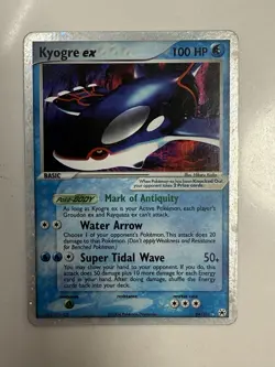 Pokemon TCG Kyogre ex 94/101 Hidden Legends Holo Silver Border - Image 1