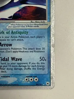 Pokemon TCG Kyogre ex 94/101 Hidden Legends Holo Silver Border - Image 4