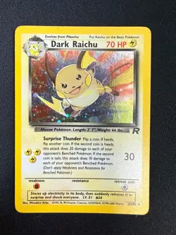 Dark Raichu - 83/82 - Secret Rare - Unlimited Edition Team Rocket (LP) Pokemon - Image 1