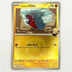 Pokemon TCG Cynthia’s Gible Ascended Heroes Energy Symbol Reverse Holo 109/217 - Image 1