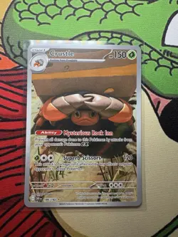 Pokemon TCG Destined Rivals Crustle 186/182 Holo Illustration Rare NM - Image 1