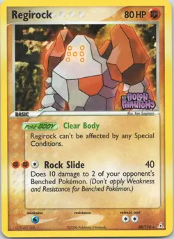 2006 EX - Holon Phantoms Regirock RARE HOLO STAMPED #28 - Image 1
