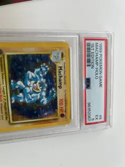 Pokemon TCG Machamp 1st Edition Holo PSA 5 Deck Exclusives 8/102 1999 - Image 3