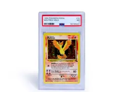POKEMON * PSA 7 * MOLTRES - HOLO - RARE GRADED 1999 WIZARDS NM #12 12/62 - Image 1