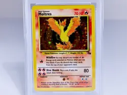 POKEMON * PSA 7 * MOLTRES - HOLO - RARE GRADED 1999 WIZARDS NM #12 12/62 - Image 4