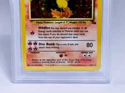 POKEMON * PSA 7 * MOLTRES - HOLO - RARE GRADED 1999 WIZARDS NM #12 12/62 - Image 5