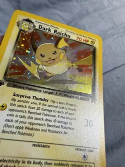 Dark Raichu 83/82 Pokemon Team Rocket Holo 1st Edition *Secret Rare* - Image 2