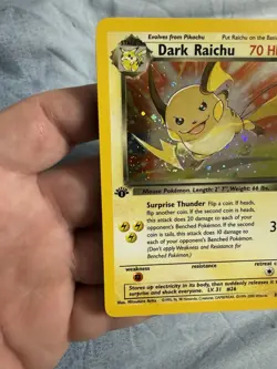 Dark Raichu 83/82 Pokemon Team Rocket Holo 1st Edition *Secret Rare* - Image 3