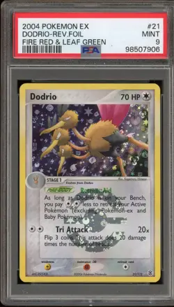 Pokemon Dodrio EX Fire Red & Leaf Green Reverse Holo Rare #21 PSA 9 Mint - Image 1