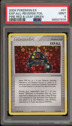 Pokemon EXP.ALL EX Fire Red & Leaf Green Reverse Holo #91 PSA 9 Mint - Image 1