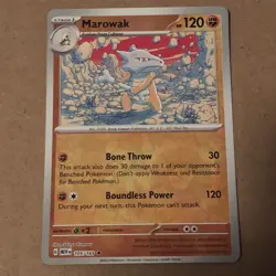 Pokemon S&V 151 Reverse Holo Marowak 105/165 - Image 1