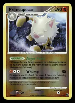 Pokemon Primeape Rare Great Encounters 27/106 LP Reverse Holo - Image 1