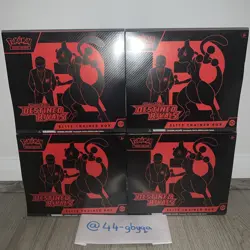4x Pokemon TCG Destined Rivals ETB Elite Trainer Box Brand New Sealed Quick Ship - Image 1