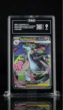 Pokemon TCG Mega Charizard X EX 109/94 Phantasmal Flames TAG Mint 9 - Image 1
