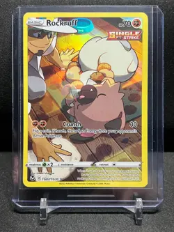 Rockruff TG07/TG30 Trainer Gallery Holo Rare Pokemon 2022 Silver Tempest NM - Image 1