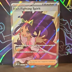 Pokemon TCG Iris's Fighting Spirit 180/159 Secret Rare Full Art Holo Trainer - Image 1