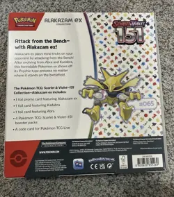 Pokemon TCG SV: Scarlet & Violet 151 Alakazam ex Collection Box Sealed (READ!) - Image 5