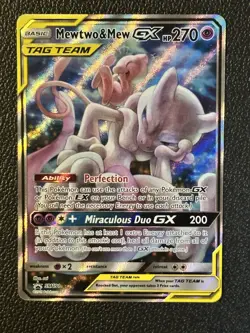 2019 Pokemon Mewtwo And Mew Gx SM191 Black Star Promo - Image 1