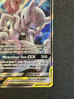 2019 Pokemon Mewtwo And Mew Gx SM191 Black Star Promo - Image 4
