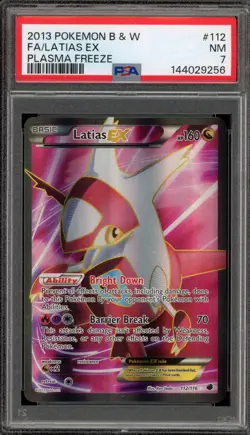 Pokemon Latias EX Plasma Freeze Full Art #112 PSA 7 - Image 1