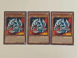 Yugioh - Blue-Eyes Toon Dragon x 3 - 1st Edition NM - Plus Free Holographic Card - Image 1