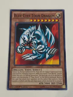 Yugioh - Blue-Eyes Toon Dragon x 3 - 1st Edition NM - Plus Free Holographic Card - Image 2