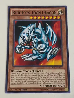 Yugioh - Blue-Eyes Toon Dragon x 3 - 1st Edition NM - Plus Free Holographic Card - Image 4