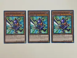 Yugioh - Toon Buster Blader x 3 - 1st Edition NM - Plus Free Holographic Card - Image 1