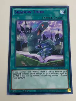 Yugioh - Shadow Toon x 3 - 1st Edition Ultra Rare Purple NM - Free Holo Card - Image 3