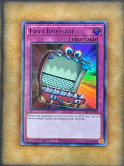 Yugioh Toon Briefcase DLCS-EN080 Ultra Rare 1st Ed PURPLE NM - Image 1