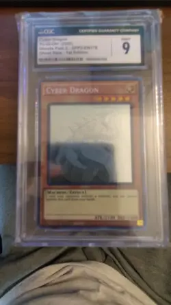 Yugioh Cyber Dragon Ghost Rare GFP2-EN128 Ghost Rare CGC 9 Mint - Image 1