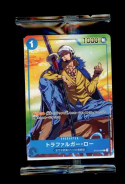 One Piece Japanese 7-11 Exclusive Trafalgar Law ST03-008 Promo Sealed - Image 1