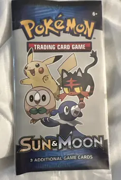 Pokemon Sun & Moon 3 Card Booster Pack General Mills Cereal Promo Pack - Image 1