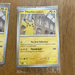 3x Pokemon TCG Pikachu At The Museum - Jumbo Promo Card Exclusive - NEW / Sealed - Image 4