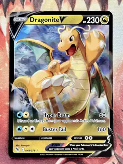 Dragonite V 049/078 Pokemon Go Ultra Rare Card NM ☁ - Image 1