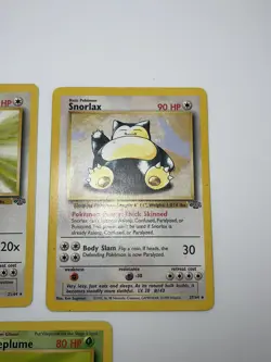 Pokemon Cards Jungle Lot Of 3 NON Holo Vintage Snorlax Vileplume Kangaskhan HP - Image 3