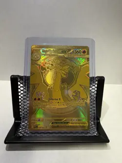 Mega Charizard X ex 130/094 Phantasmal Flames Gold Hyper Rare Pokemon Card - Image 1