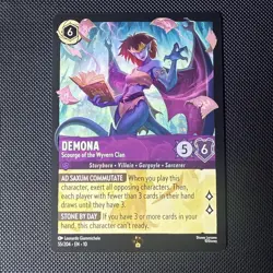 Disney Lorcana Demona-Scourge of the Wyvern Clan Card 55/204 Regular - Image 1