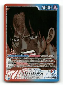 Portgas.D.Ace (Alt Art) OP13-002 - Carrying On His Will - One Piece Card NM/M - Image 1
