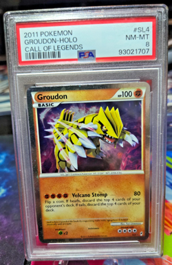 Pokemon Groudon Holo PSA 8 Call of Legends Ultra Rare #SL4 TCG Card - Image 1
