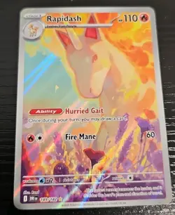 Rapidash - 189/182 - Illustration Rare - Pokemon TCG Card Destined Rivals NM - Image 1